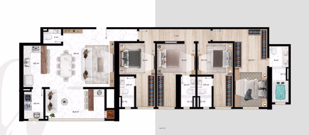 Apartamento 4 suítes em Centro — Centro, Itapema