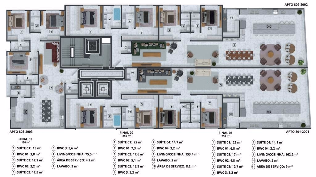 Apartamento 4 suítes em Meia Praia — Meia Praia