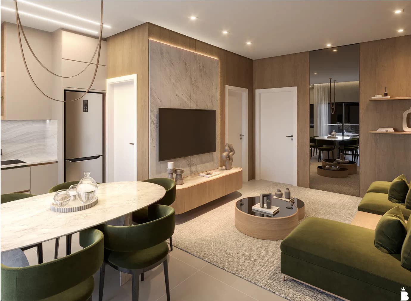 Apartamento 3 suítes em  — , 