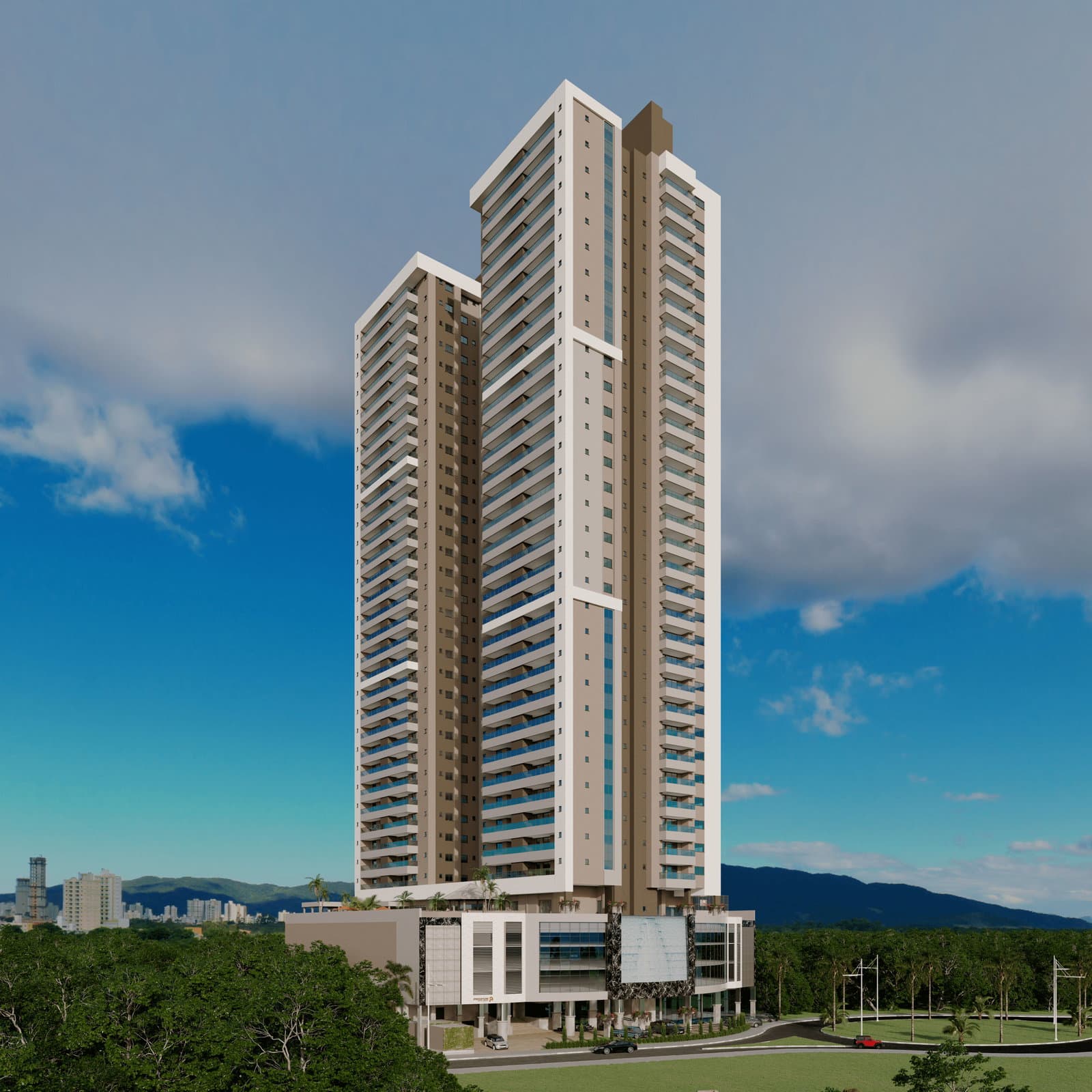 Apartamento 3 suítes em Balneário Perequê — Balneário Perequê