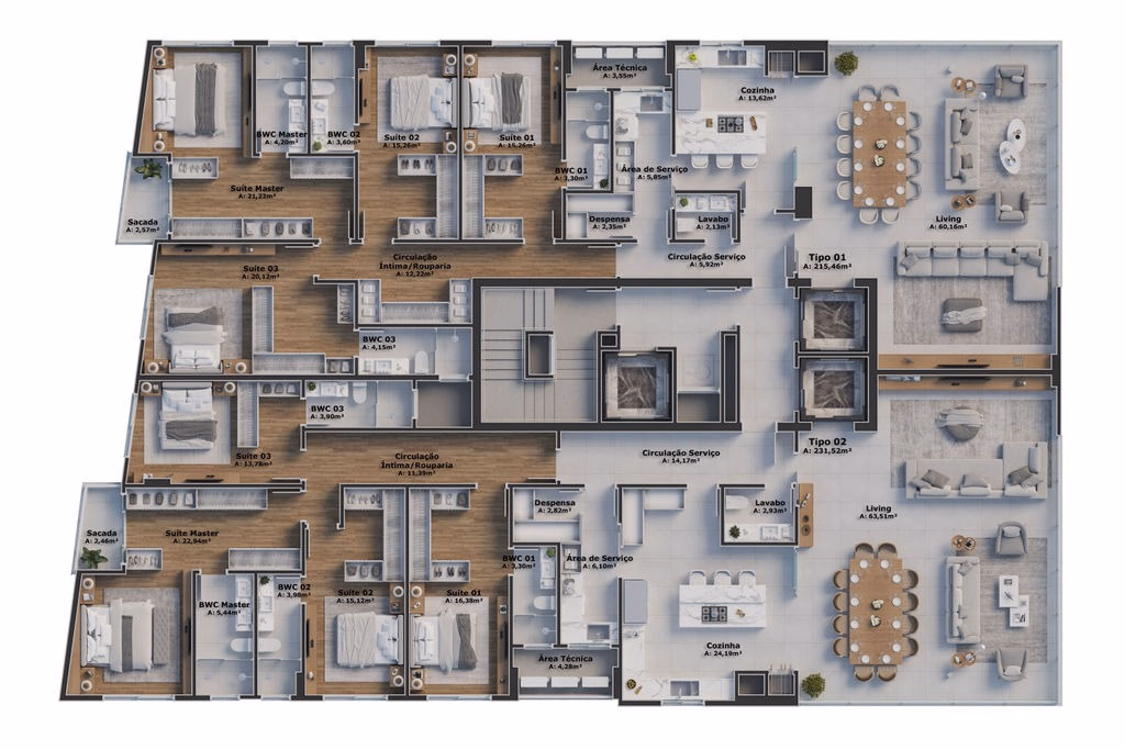 Apartamento 4 suítes em Meia Praia — Meia Praia