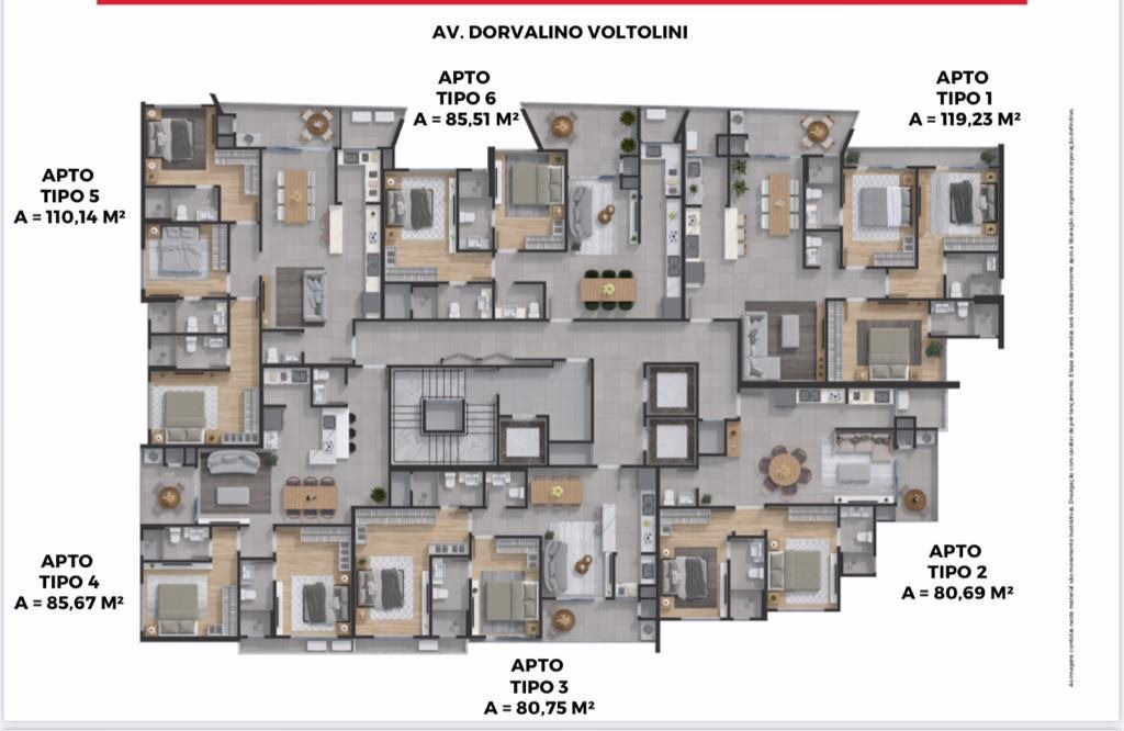 Apartamento 3 suítes em Perequê — Perequê, Porto Belo