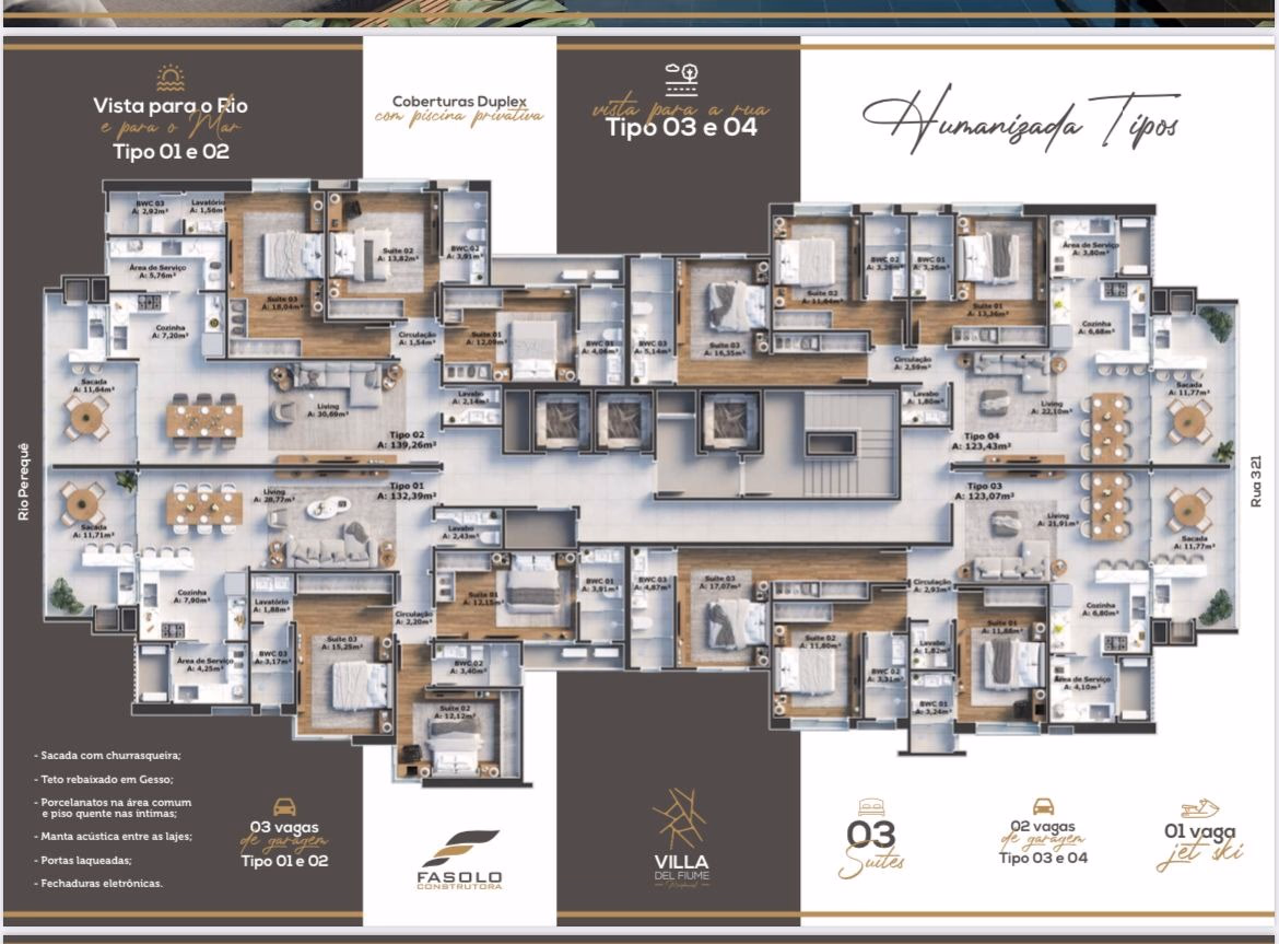 Apartamento 3 suítes em Meia Praia — Meia Praia, Itapema
