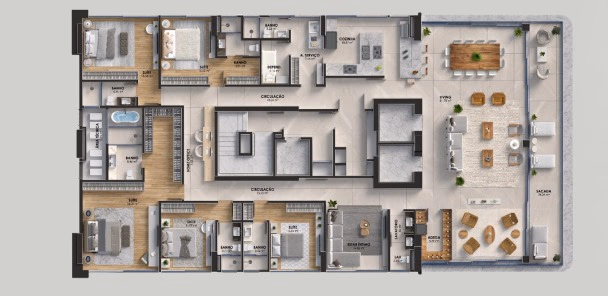 Apartamento 4 suítes em Meia Praia — Meia Praia, Itapema