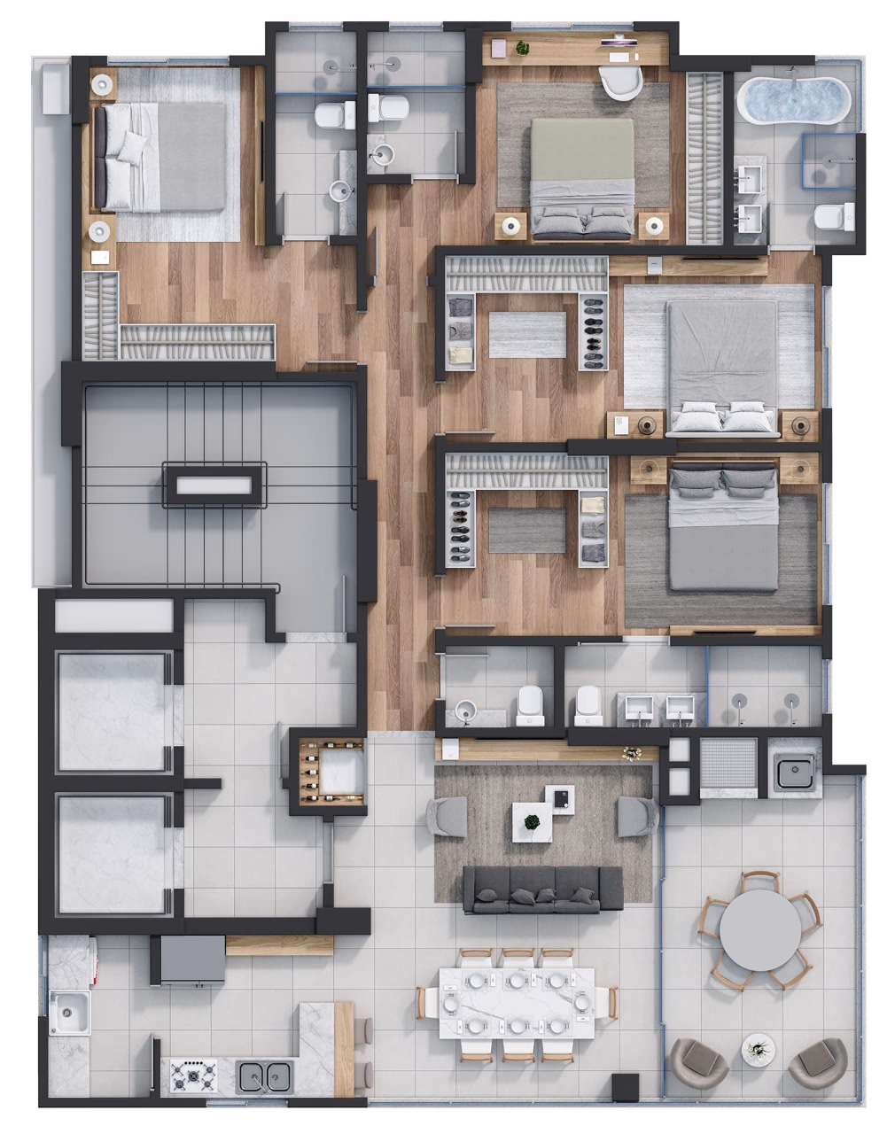 Apartamento 4 suítes em Centro — Centro, Itapema