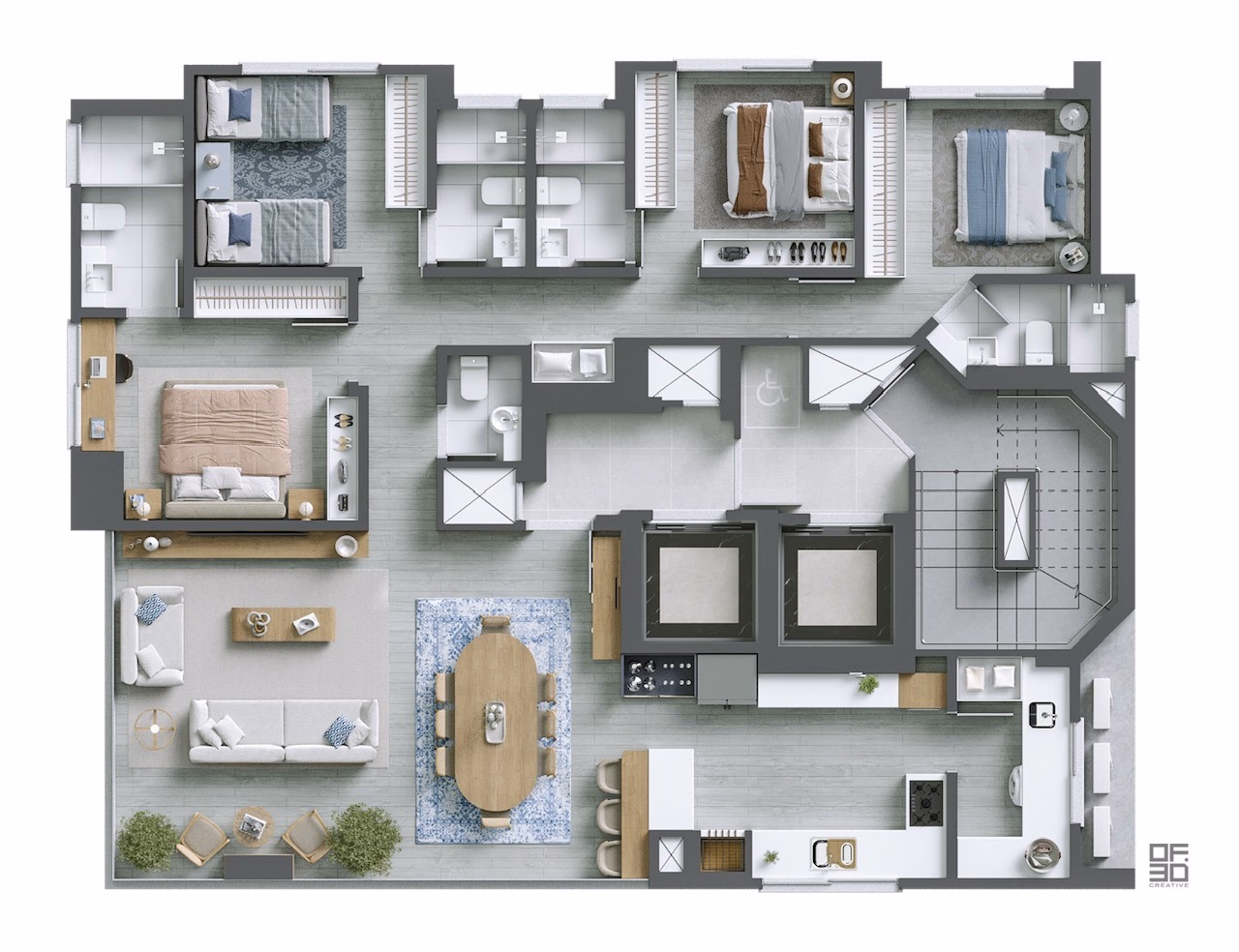 Apartamento 4 suítes em Meia Praia — Meia Praia