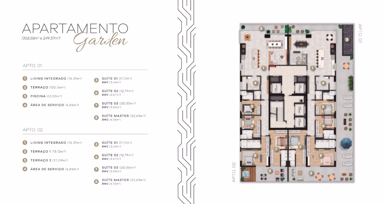 Apartamento 4 suítes em Centro — Centro, Itapema