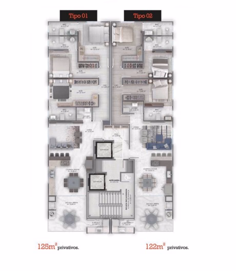 Apartamento 3 suítes em Balneário Perequê — Balneário Perequê, Itapema