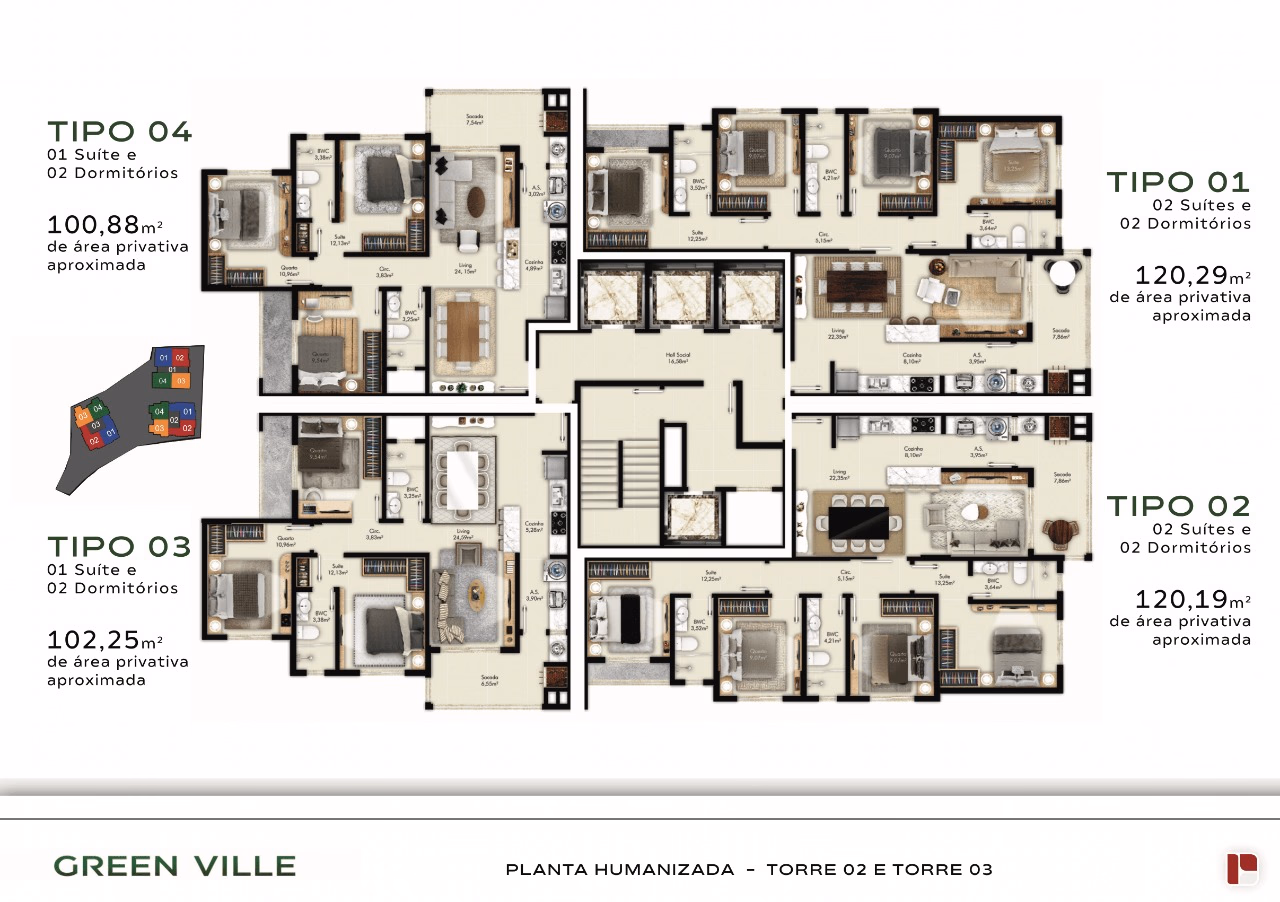 Apartamento 2 quartos em Meia Praia — Meia Praia, Itapema