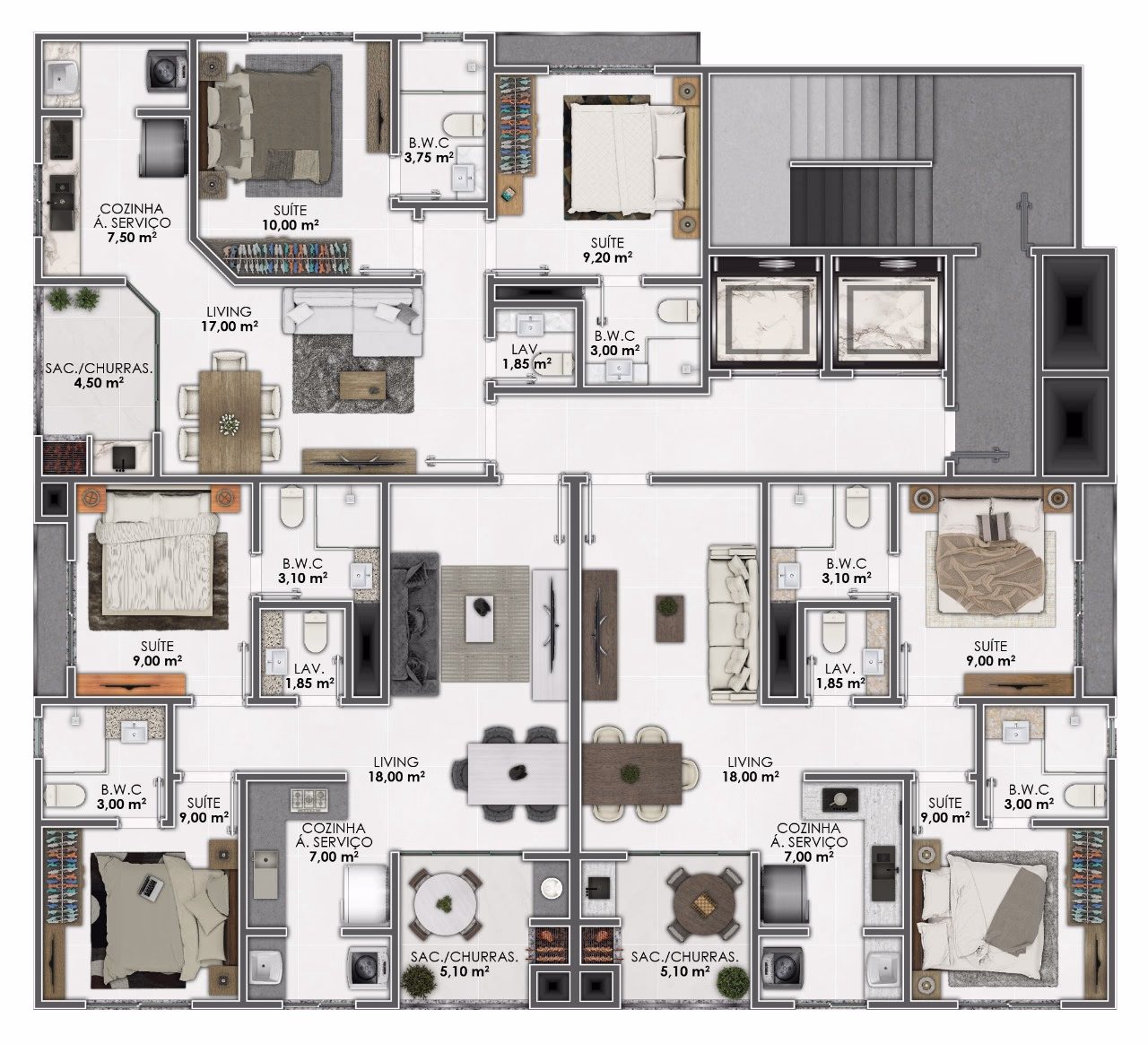 Apartamento 2 suítes em Morretes — Morretes