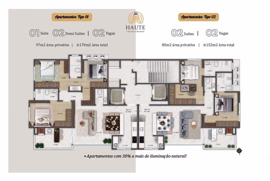 Apartamento 3 quartos em Meia Praia — Meia Praia, Itapema
