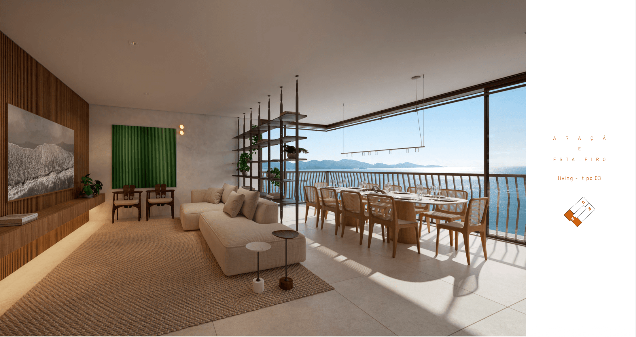 Apartamento 3 suítes em  — 