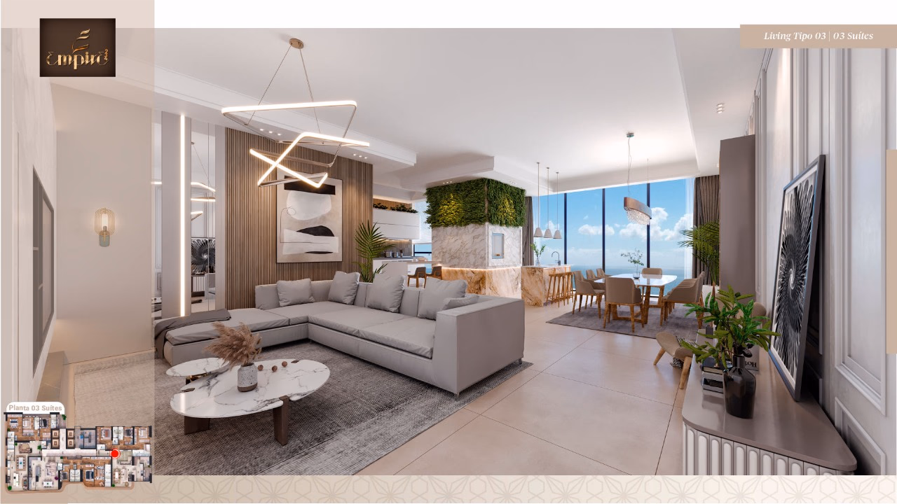 Apartamento 3 suítes em Centro — Centro