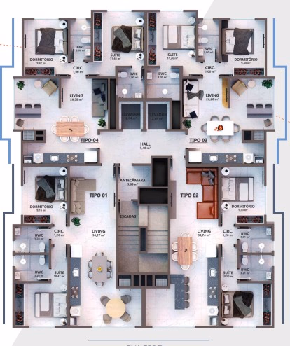 Apartamento 2 quartos em Varzea — Varzea, Itapema