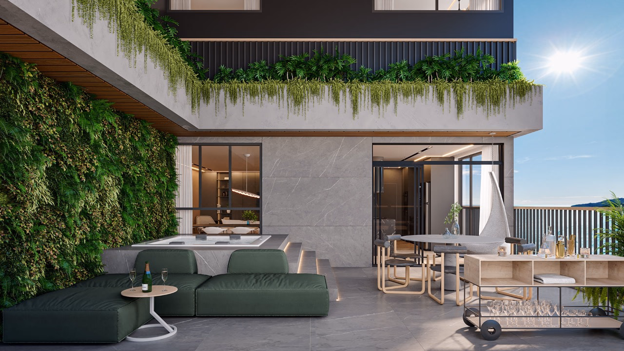 Apartamento 4 suítes em Balneário Perequê — Balneário Perequê