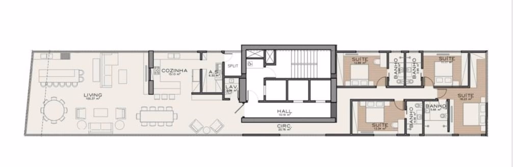 Apartamento 4 suítes em Meia Praia — Meia Praia, Itapema