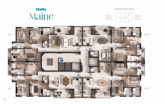 Apartamento 3 suítes em Meia Praia — Meia Praia, Itapema