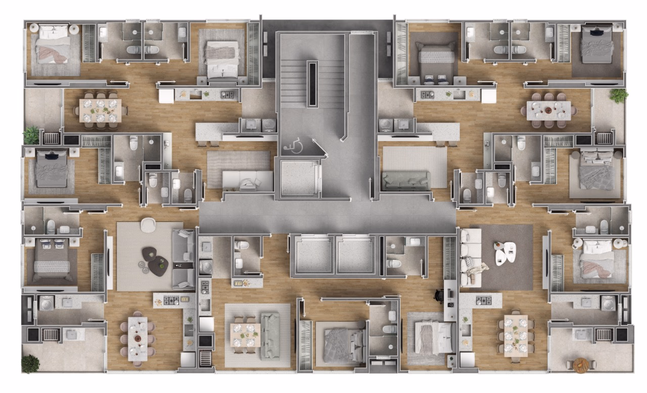 Apartamento 2 suítes em Balneário Perequê — Balneário Perequê