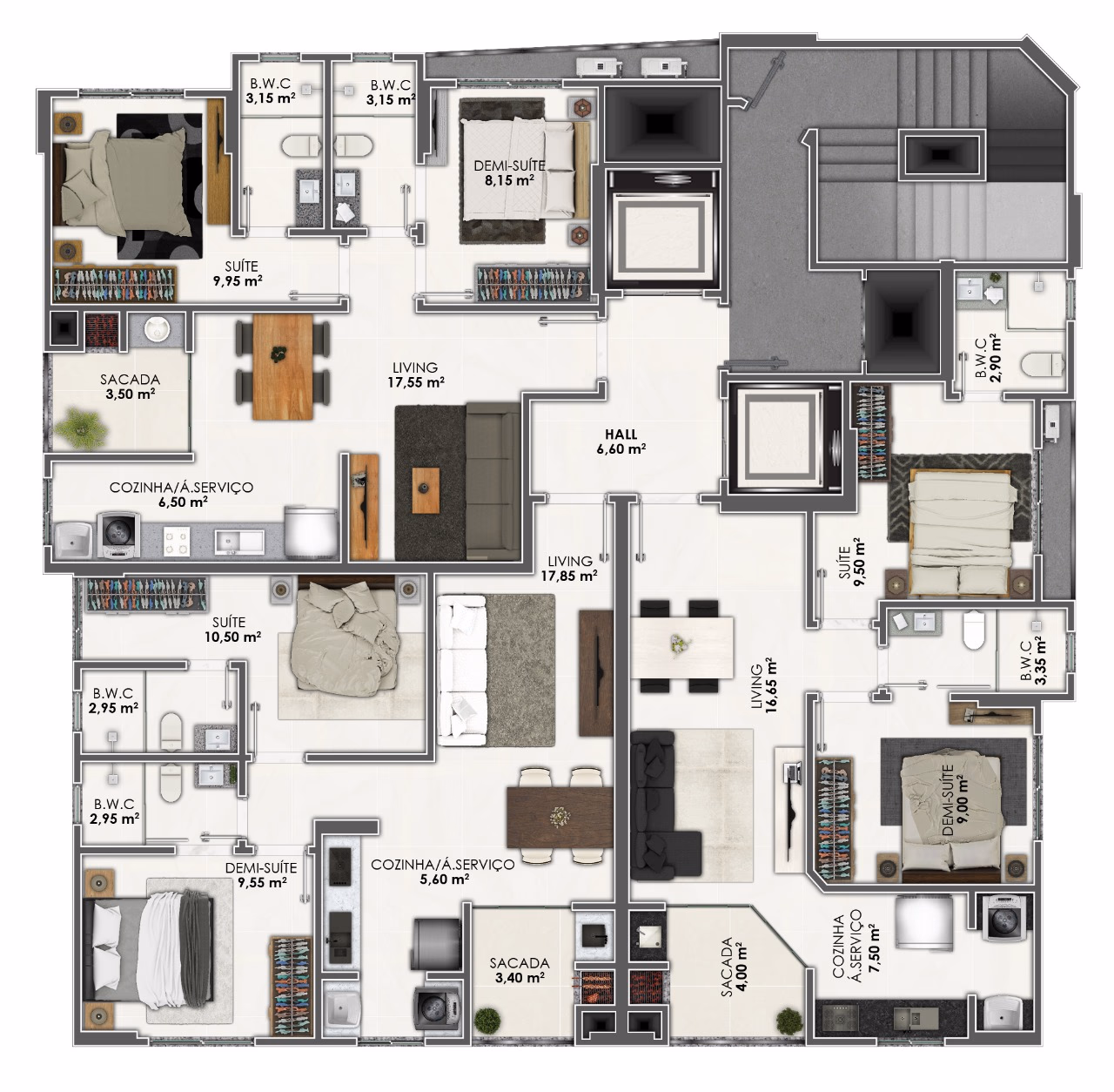 Apartamento 2 quartos em Morretes — Morretes, Itapema
