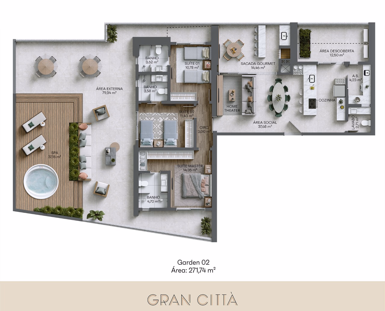 Plantas, Gran Città, Centro, Itapema-SC (3)