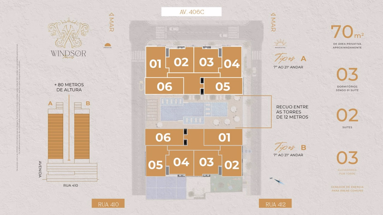 Apartamento 2 quartos em Morretes — Morretes, Itapema