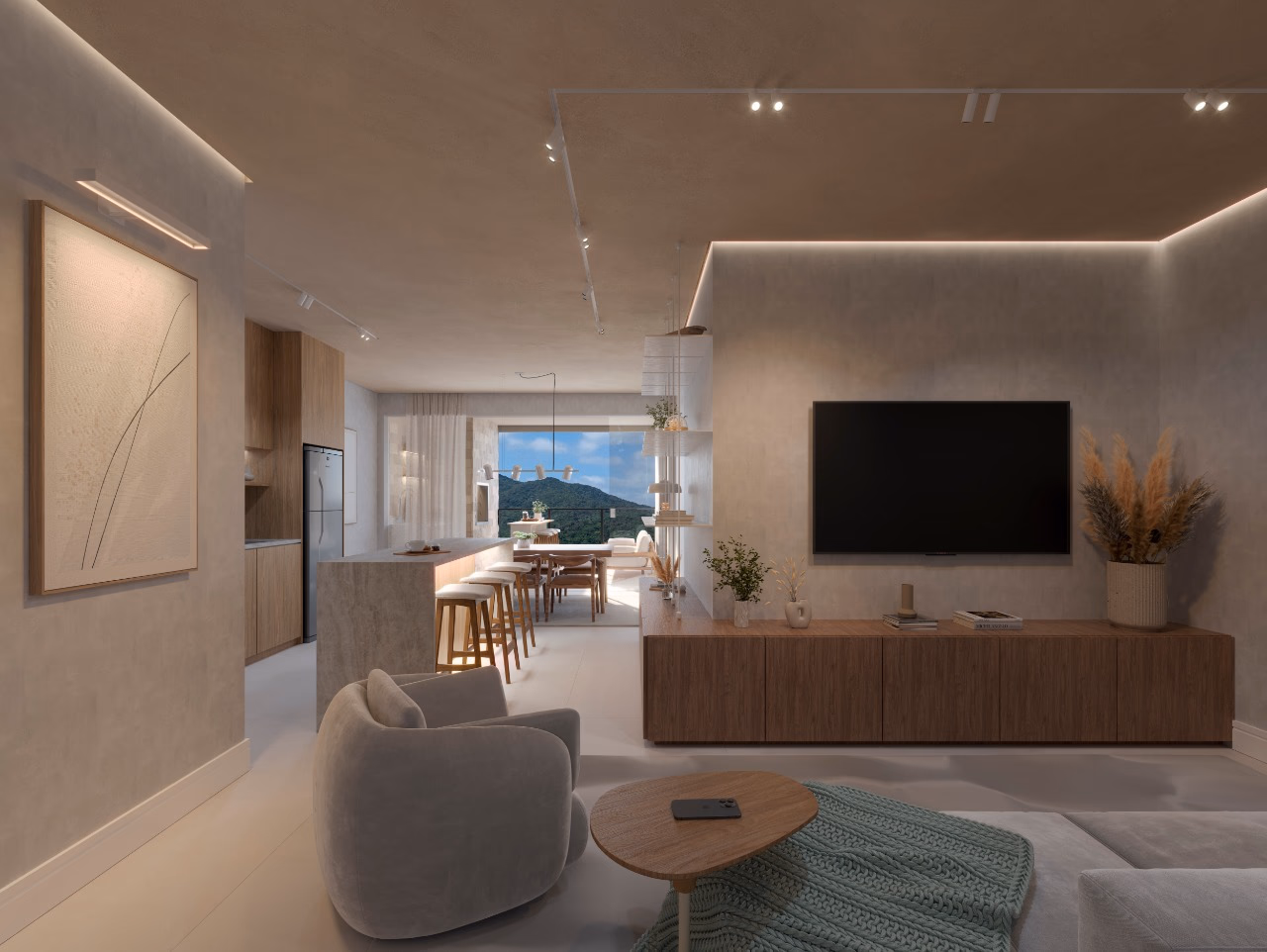Apartamento 3 suítes em Balneário Perequê — Balneário Perequê