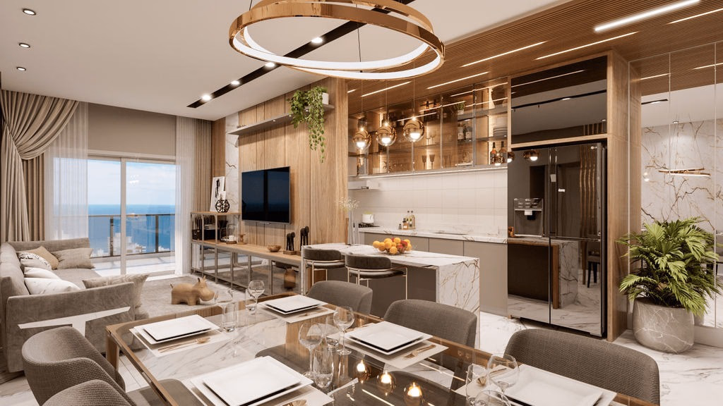 Apartamento 3 suítes em Balneário Perequê — Balneário Perequê