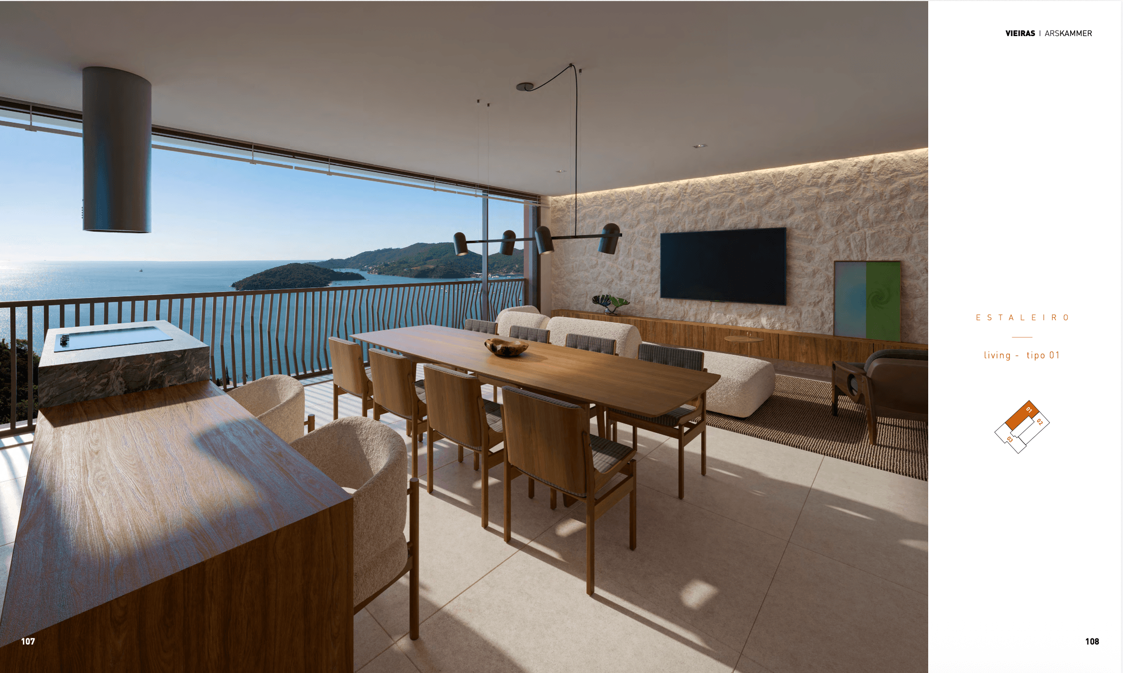 Apartamento 3 suítes em  — , 