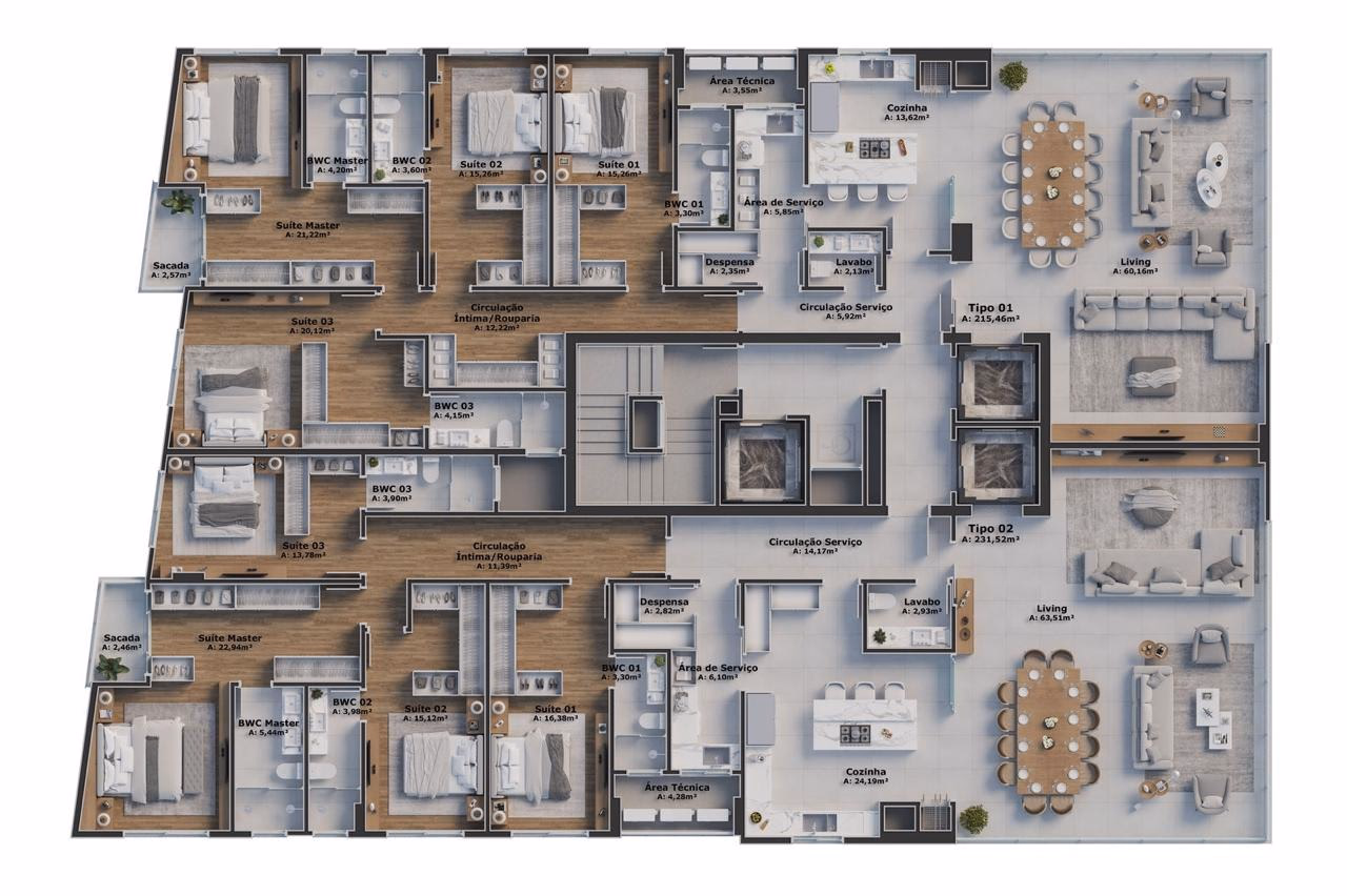 Apartamento 4 suítes em Meia Praia — Meia Praia