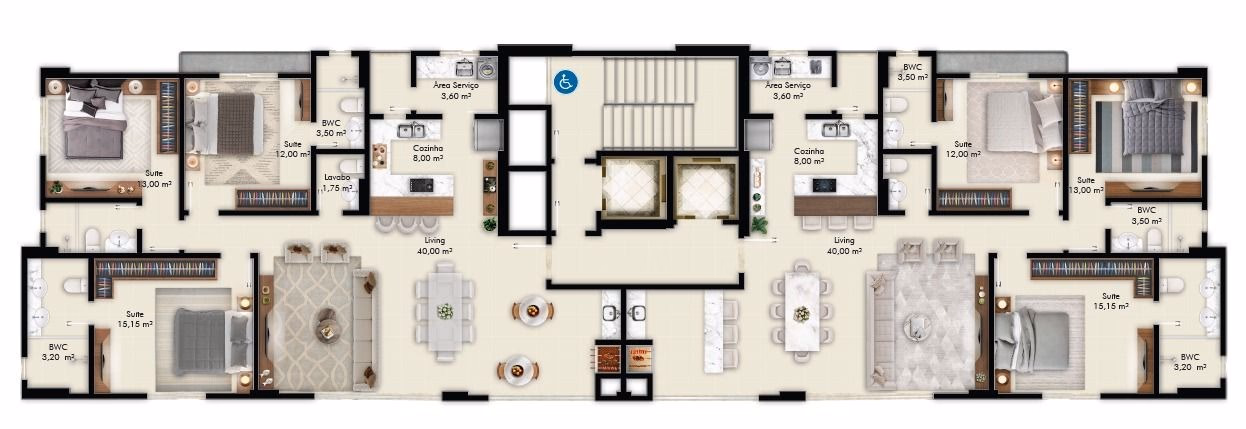 Apartamento 3 suítes em Meia Praia — Meia Praia, Itapema