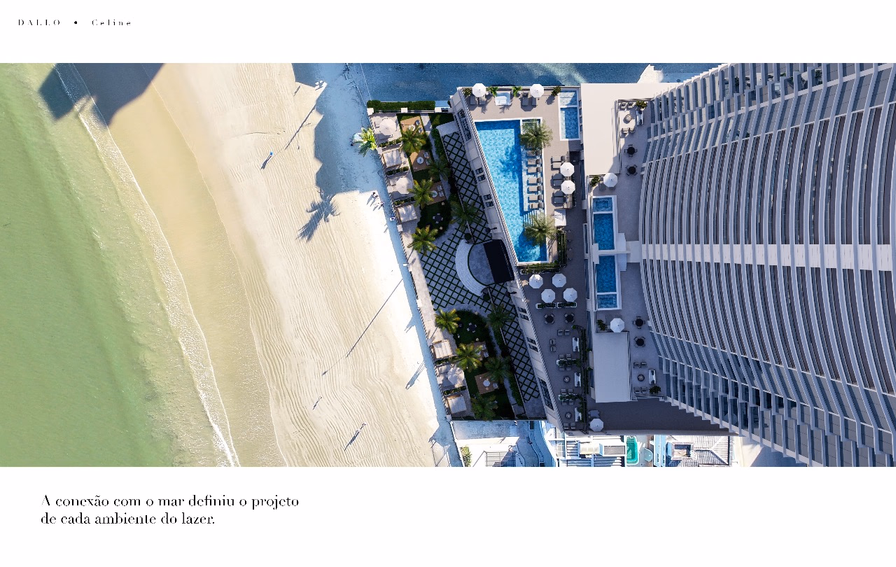 Vista superior Celine Residence Frente Mar em Itapema