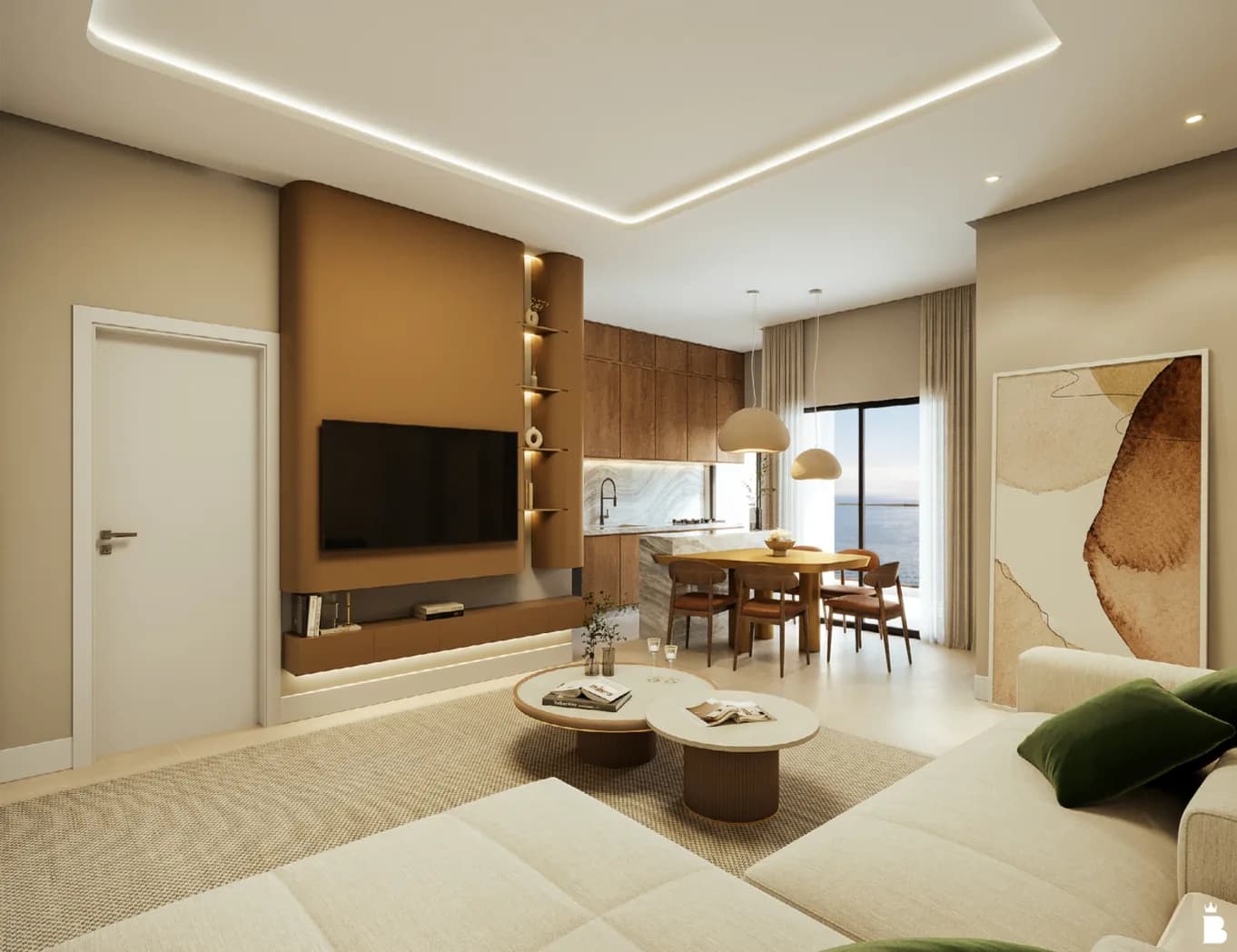Apartamento 3 suítes em  — , 