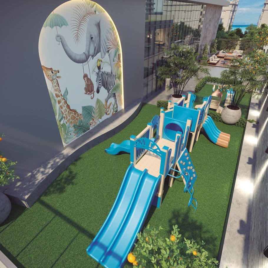 Playground do Accendis Home Living, no Centro de Itapema