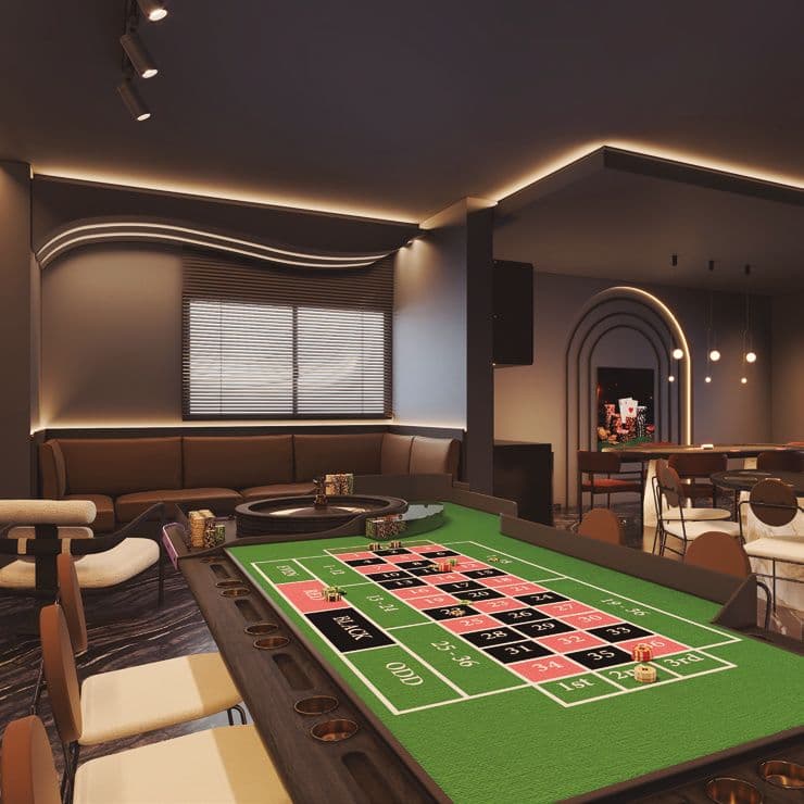 Lucky Place, a sala de jogos do Accendis Home Living, em Itapema
