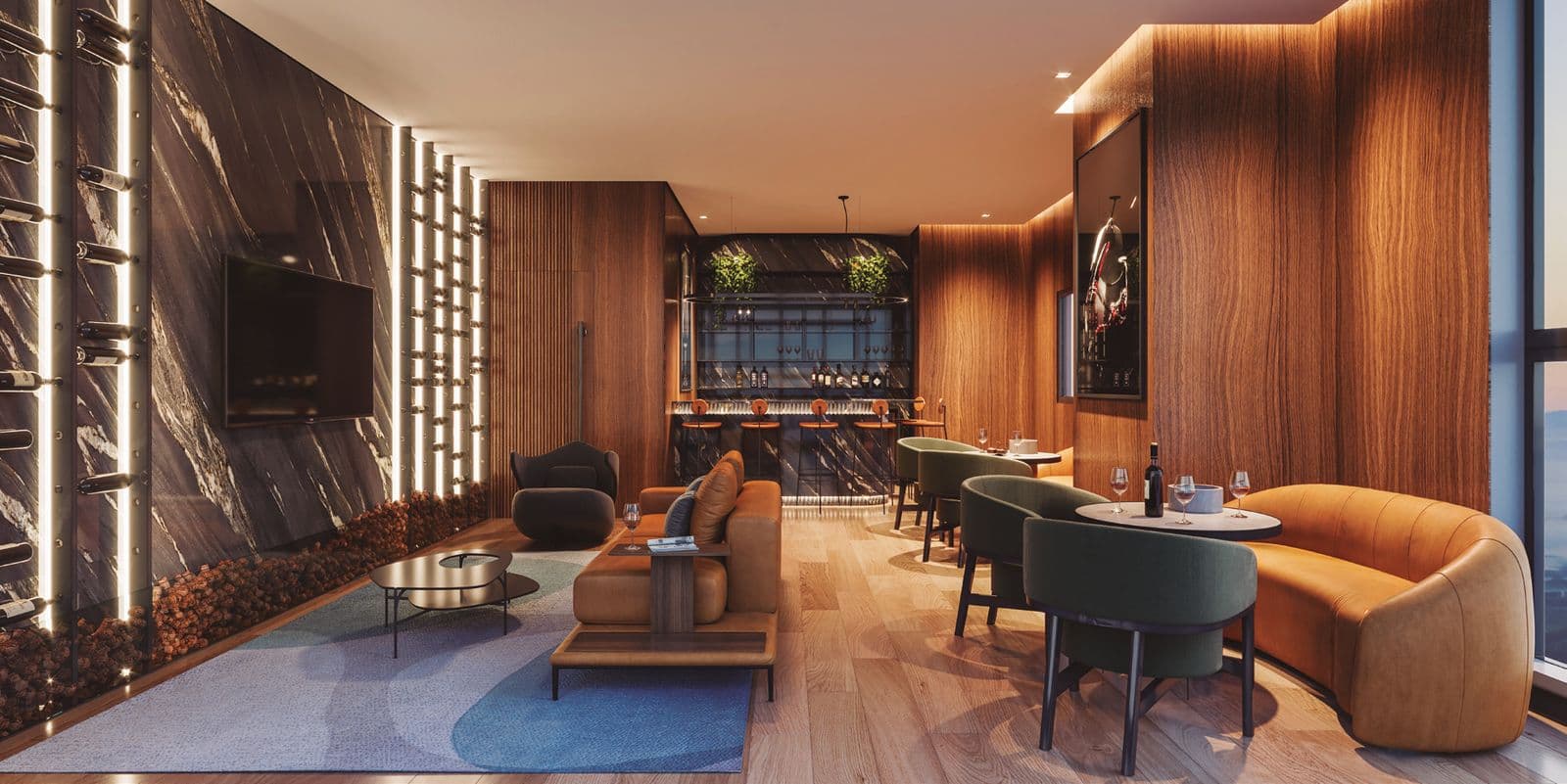 Cave de Claude, o wine bar do Accendis Home Living, em Itapema