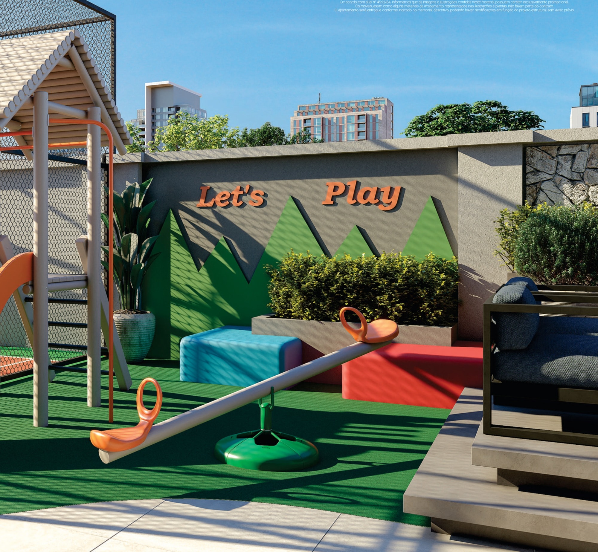 Playground do Amon Rá Tower, em Meia Praia, Itapema