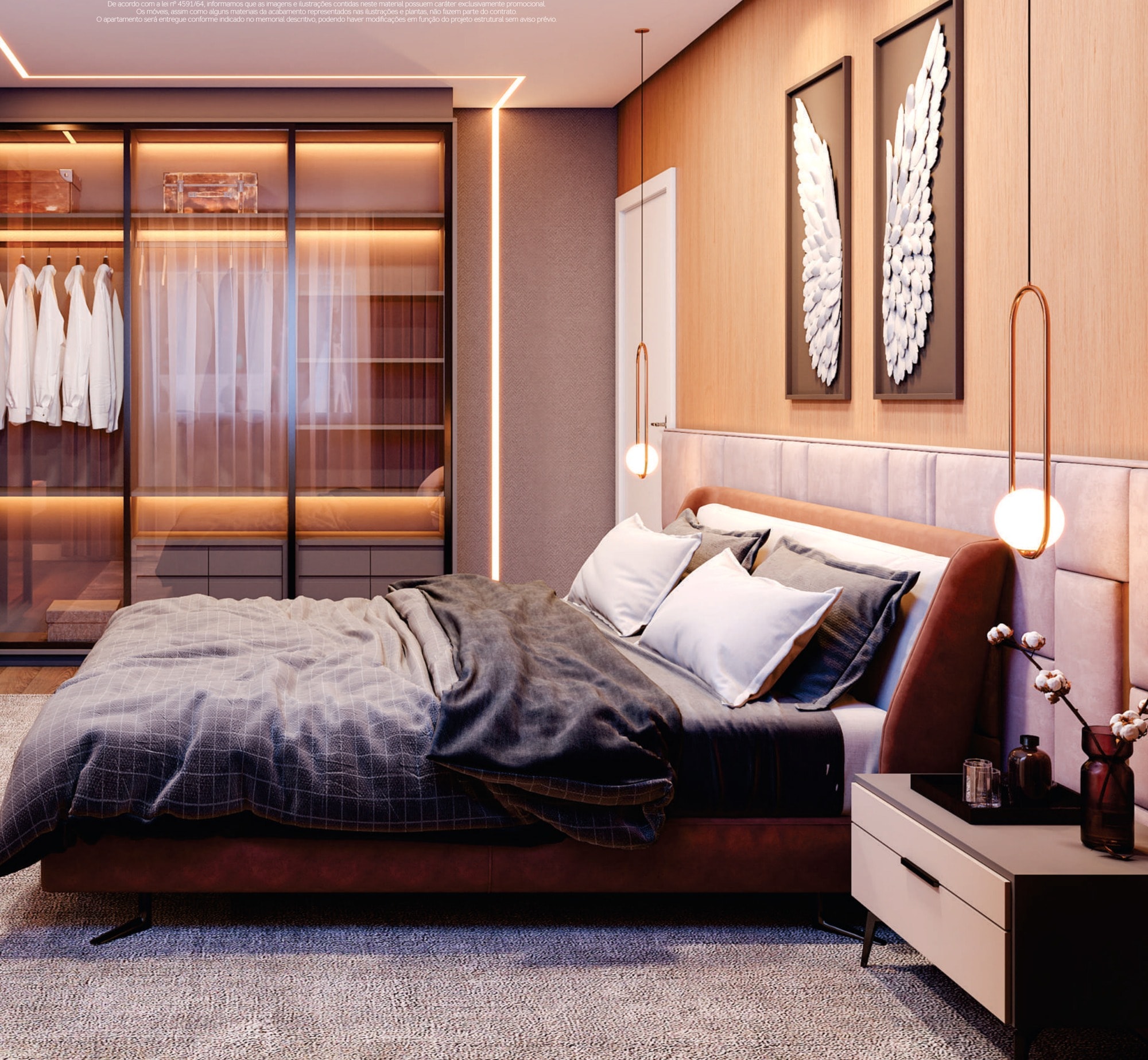 Suíte de apartamento do Amon Rá Tower, na Rua 280, Meia Praia