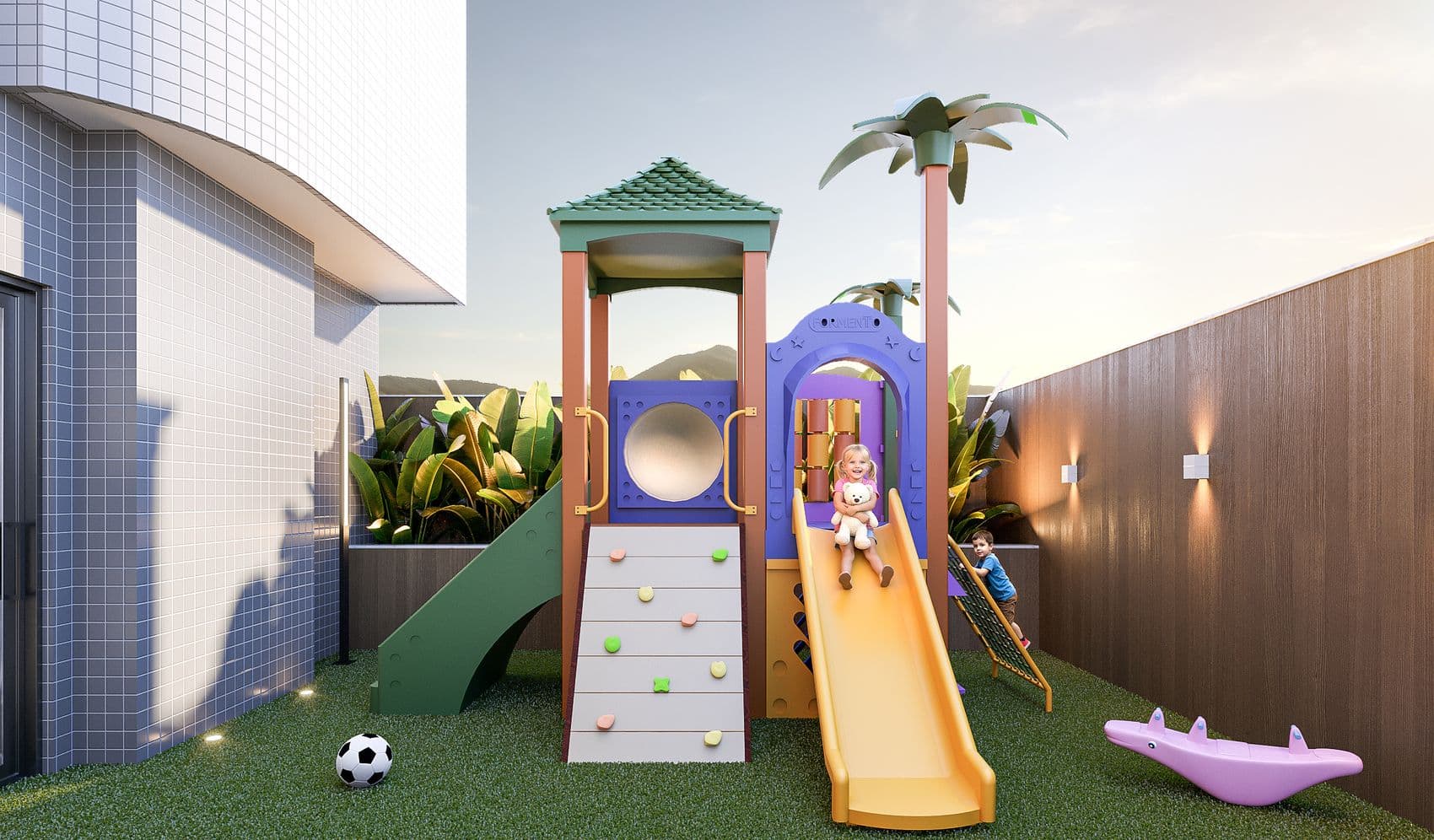 Playground do Arc de Lumière, em Itapema