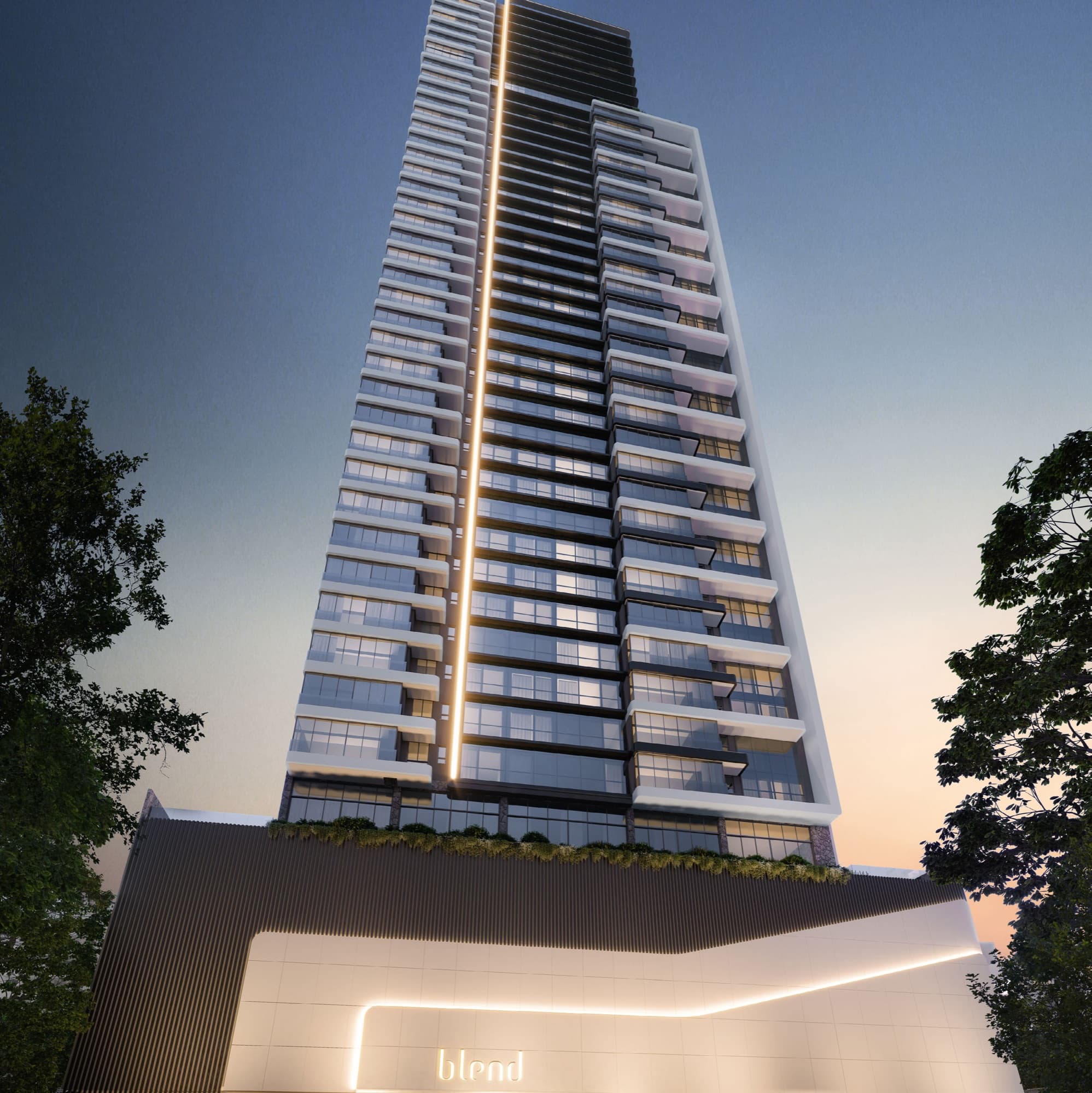 Torre do Blend Apartments, pré-lançamento na Meia Praia, Itapema