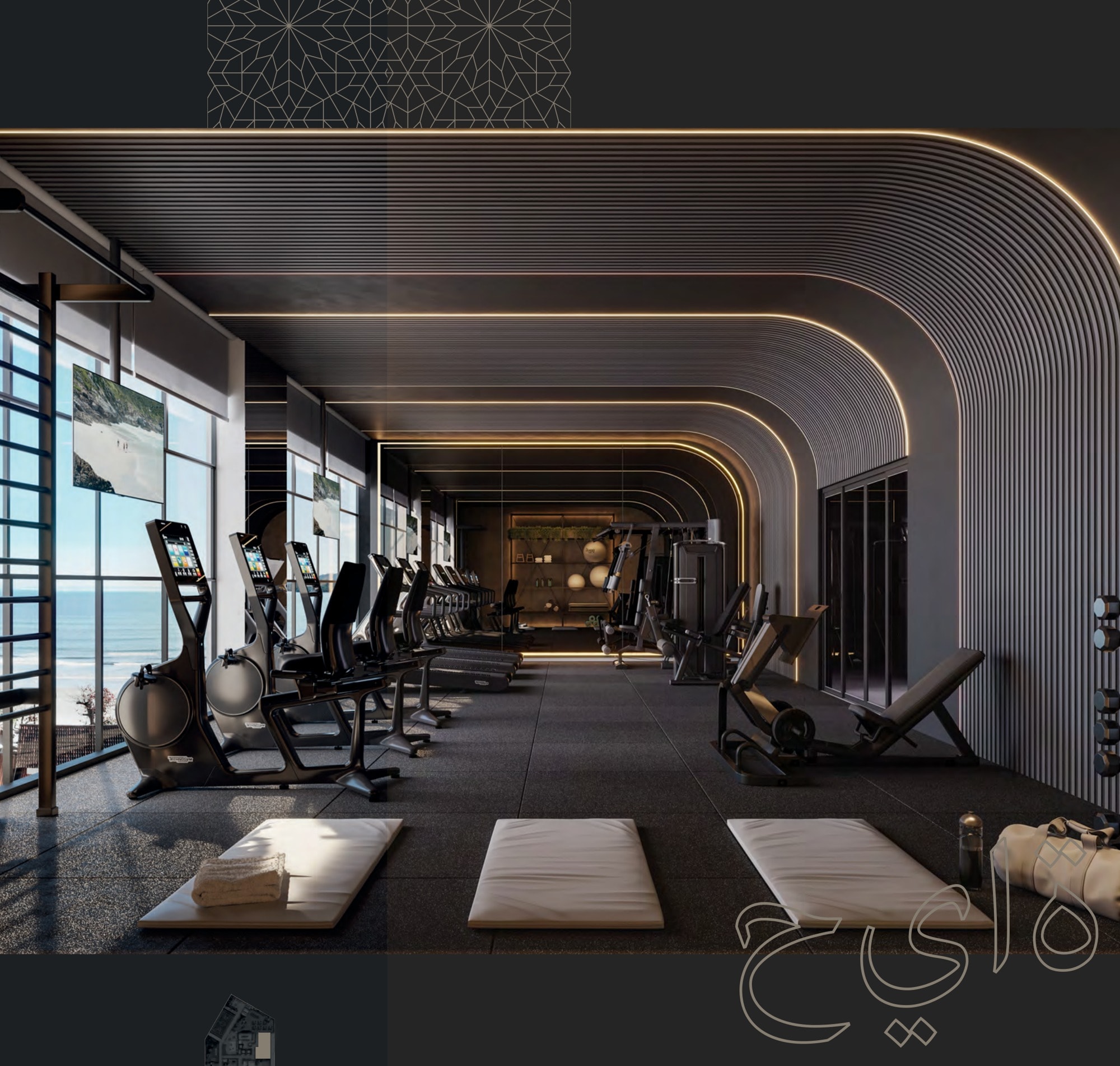 Academia do Burj Exclusive Residence, no Balneário Perequê, Porto Belo