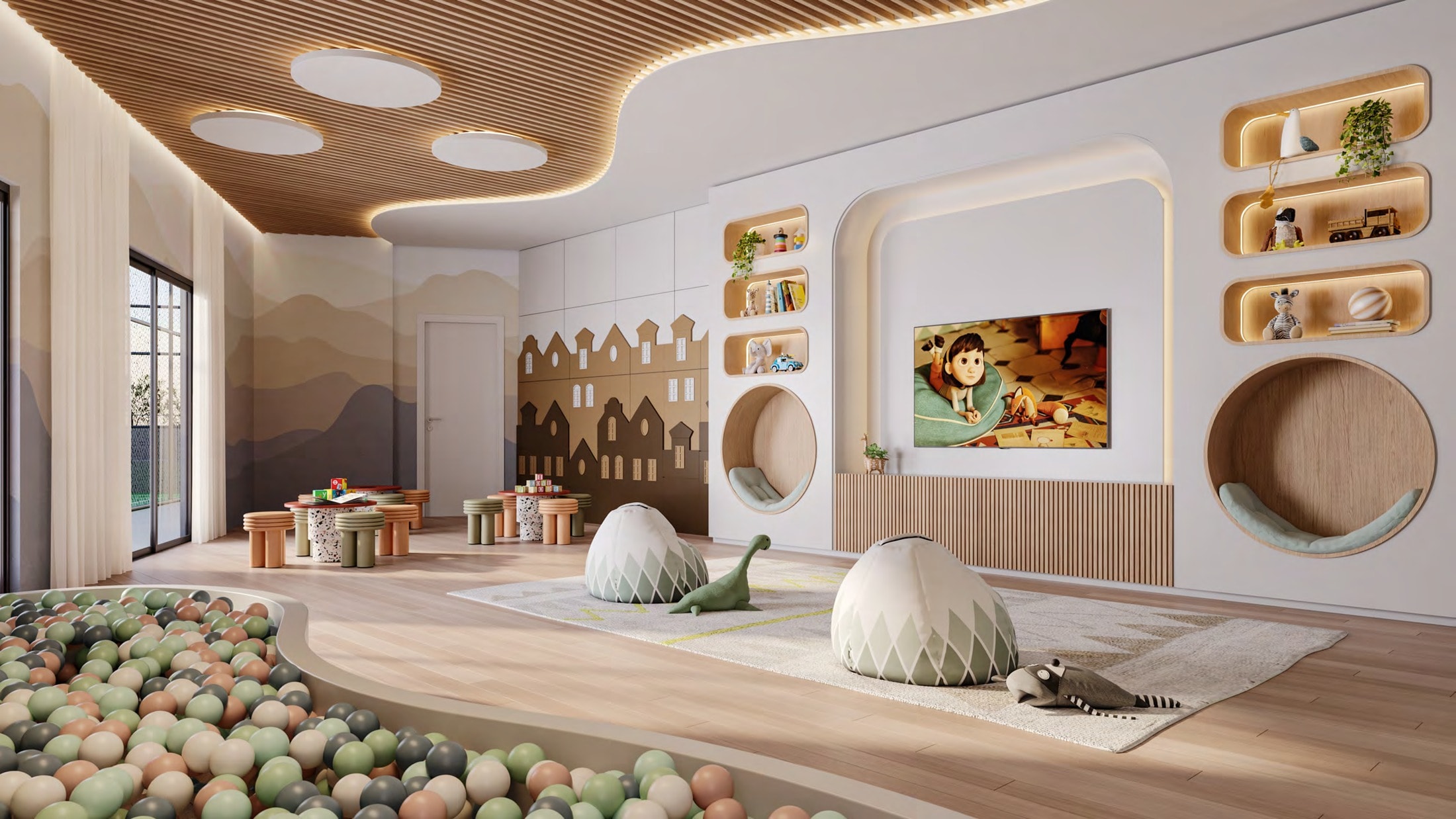 Brinquedoteca do Burj Exclusive Residence, em Porto Belo