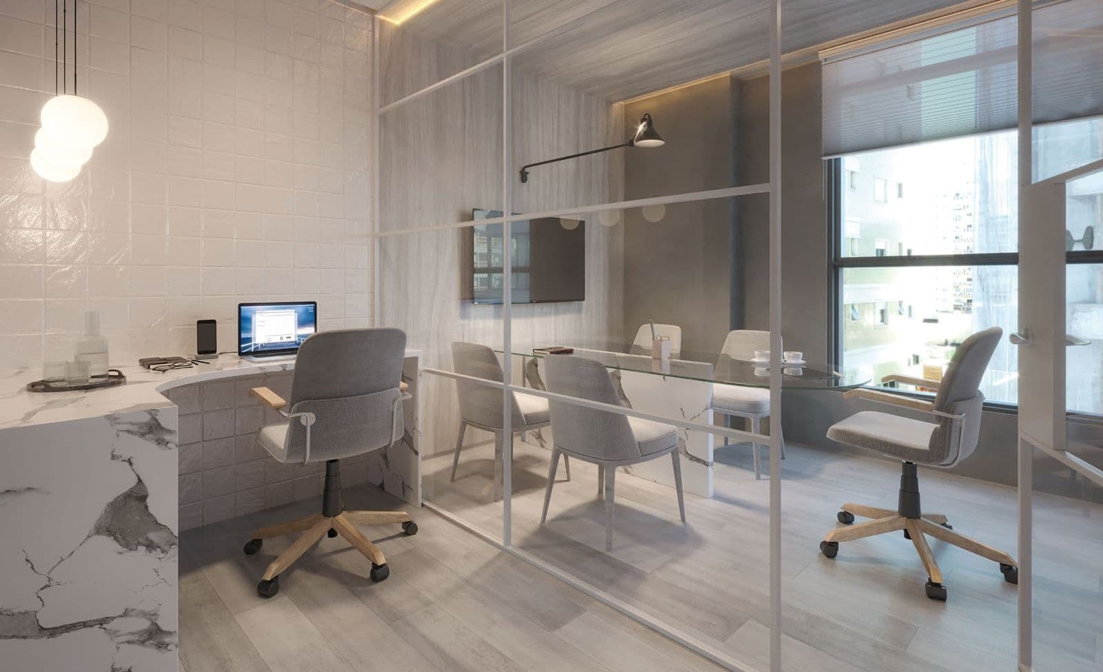 Coworking do Du-Art Tower Residence em Meia Praia, Itapema