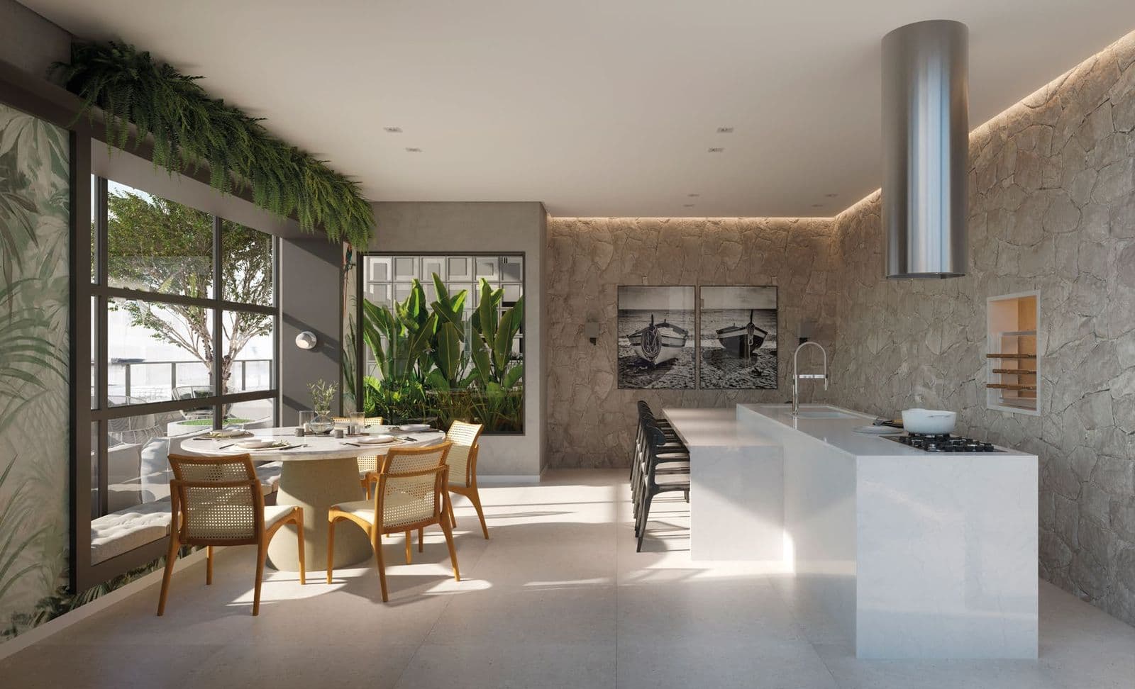 Quiosque do Du-Art Tower Residence no 7º andar
