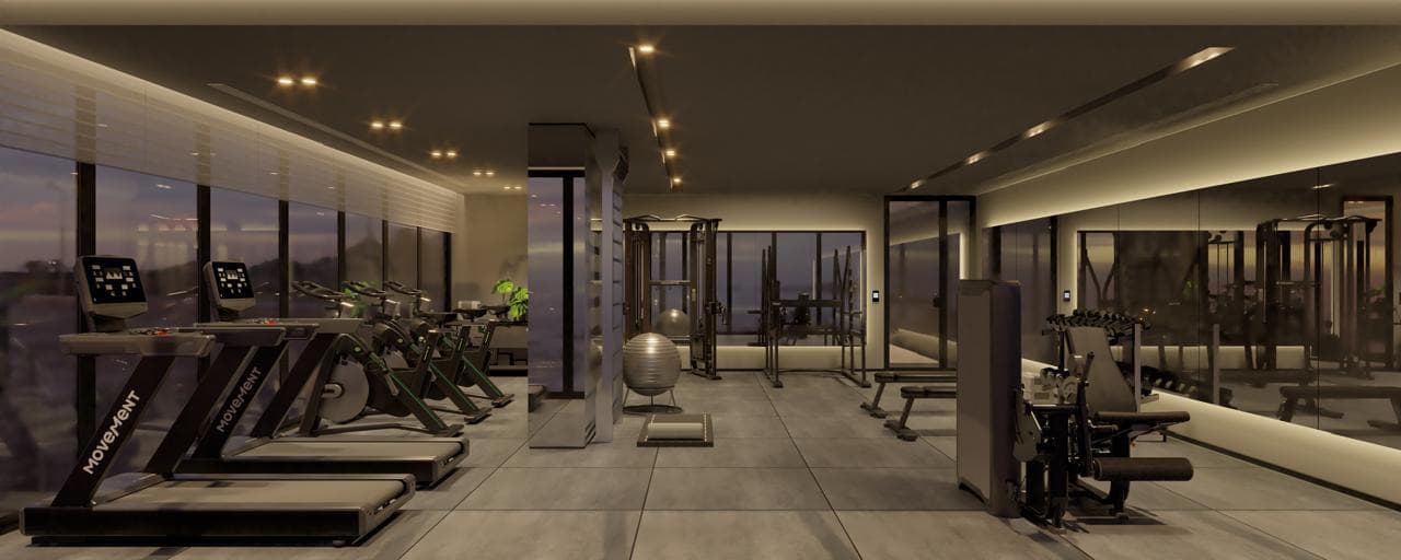 Academia do Eclipse Residences, em Meia Praia, Itapema