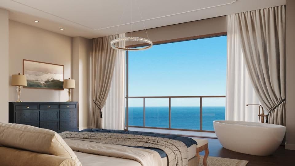 Suíte da cobertura duplex do Elizabeth II com vista para o mar