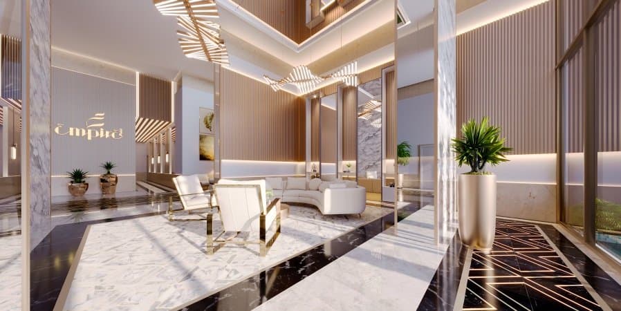 Hall de entrada de 157 m² do Empire 234
