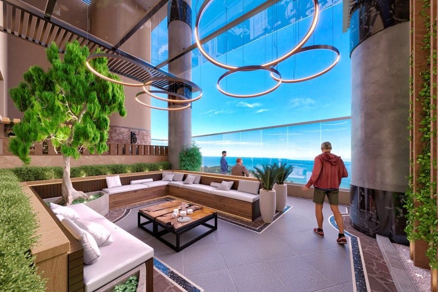 Lounge no rooftop do Empire 234