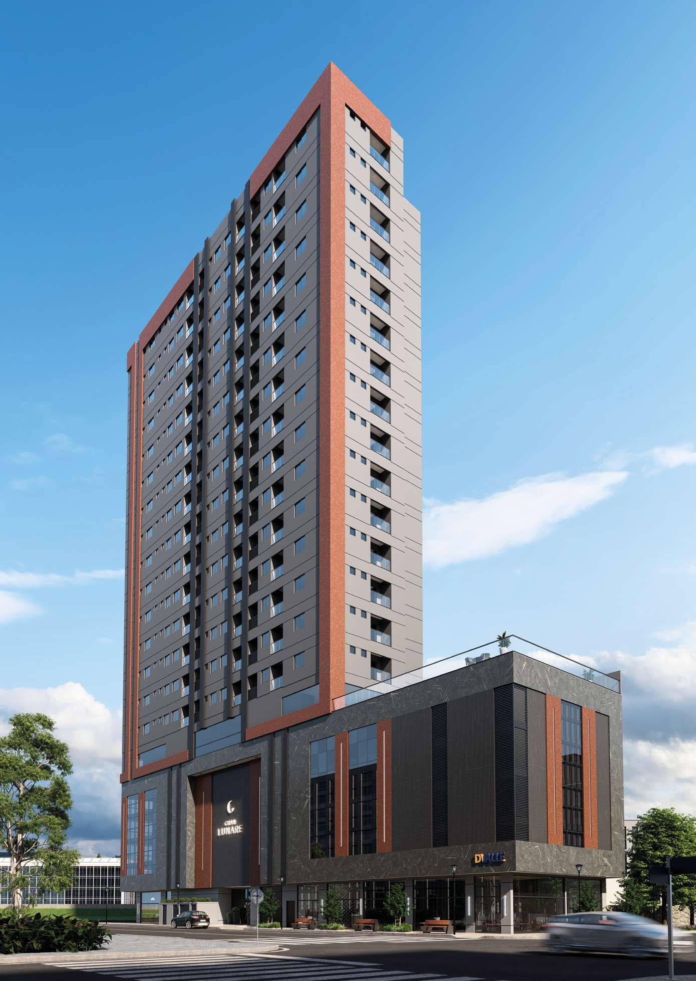 Torre do Gran Lunare Residencial na Rua 432, bairro Morretes, Itapema