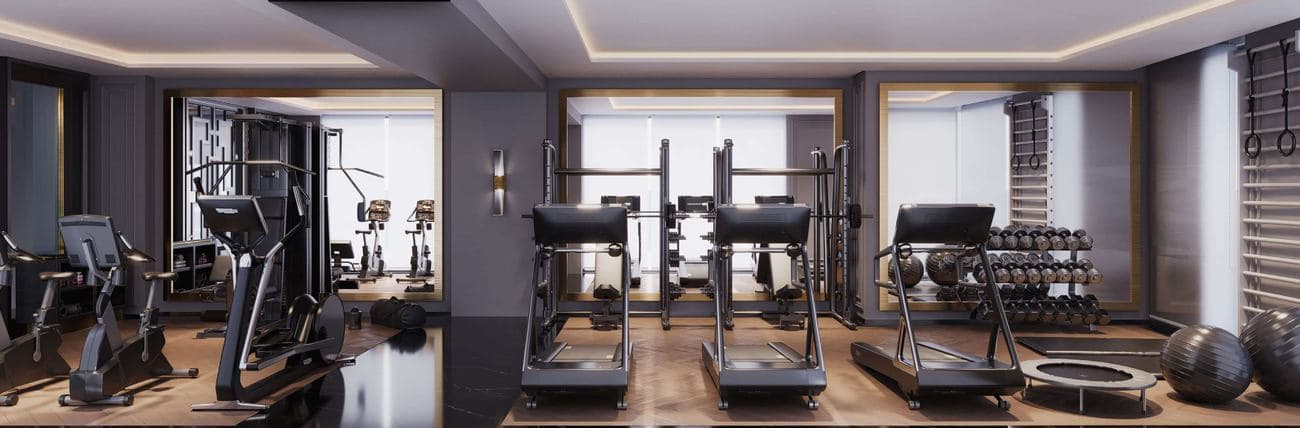Academia do Grand Luxury Residences, frente mar em Meia Praia, Itapema