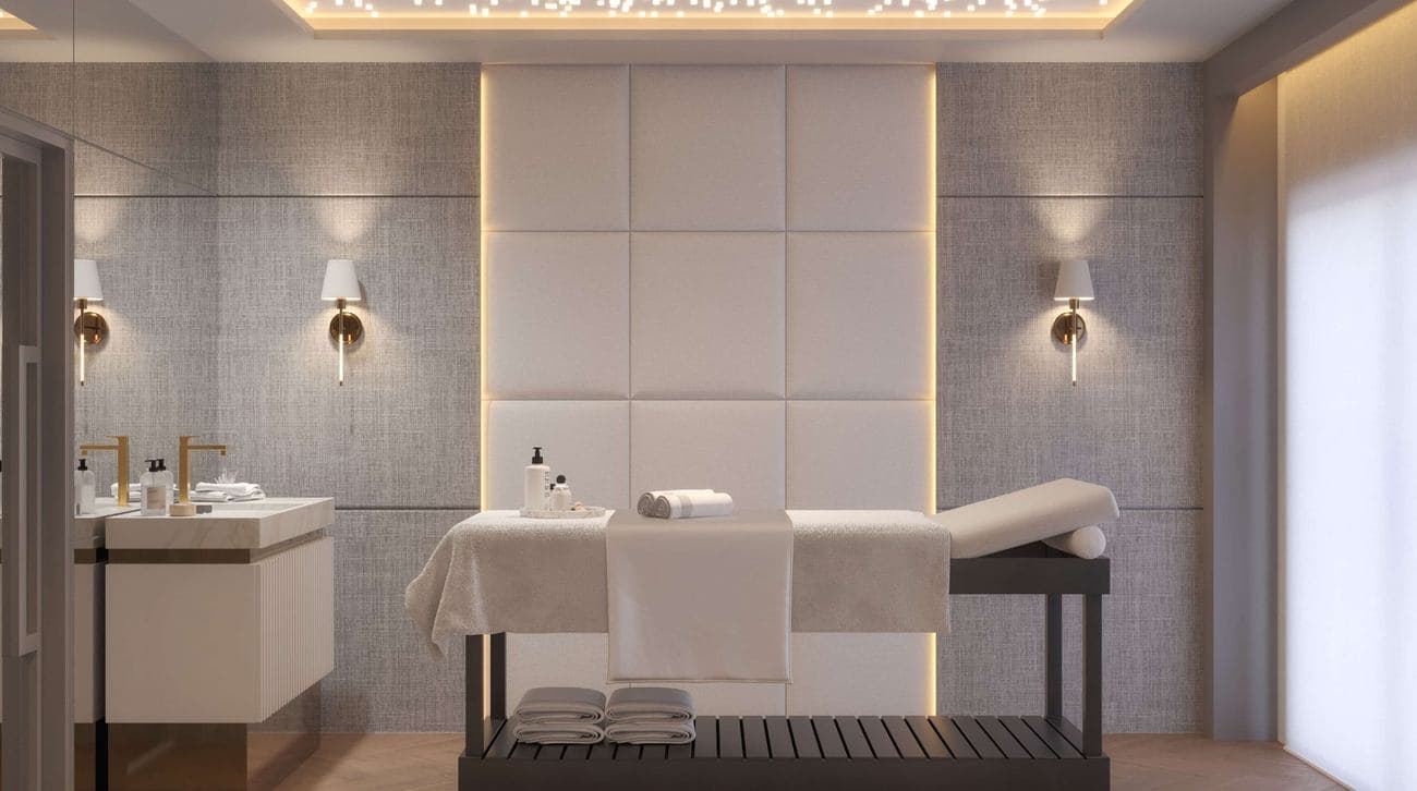 Sala de massagem do Grand Luxury Residences, na Meia Praia, Itapema